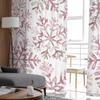 Christmas Watercolor Snowflake Retro Sheer Curtains Modern Gauze Curtain for Living Room Bedroom Voile Yarn Curtains