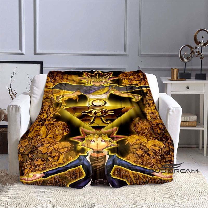 YuGiOh Anime  Cartoon Blanket  Ideal for Home Bedroom Sofa Office Hiking and Napping A Perfect Holiday Gift