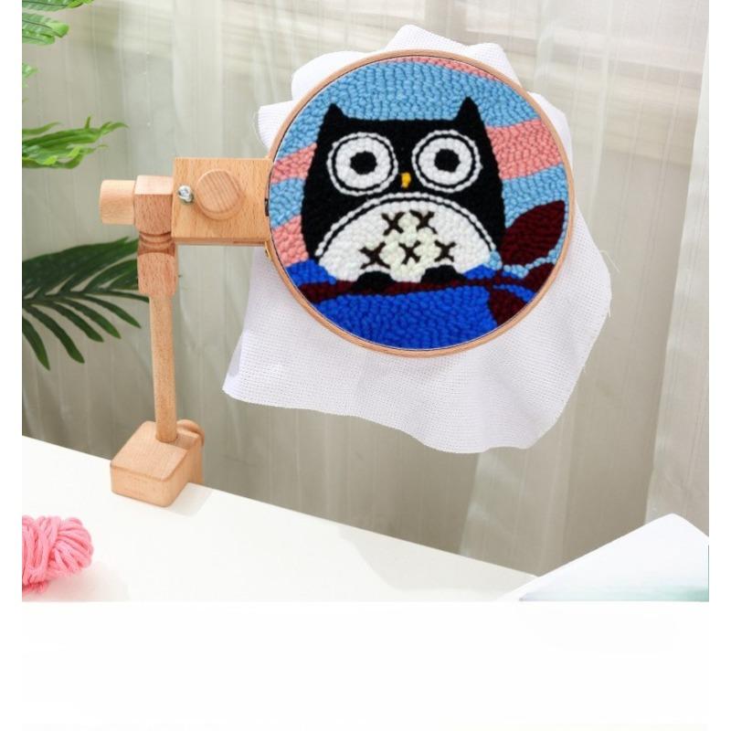 Beech Table Embroidery Rack, Embroidery Rack, Wooden, Embroidery Tools, Desktop Embedded Embroidery Rack