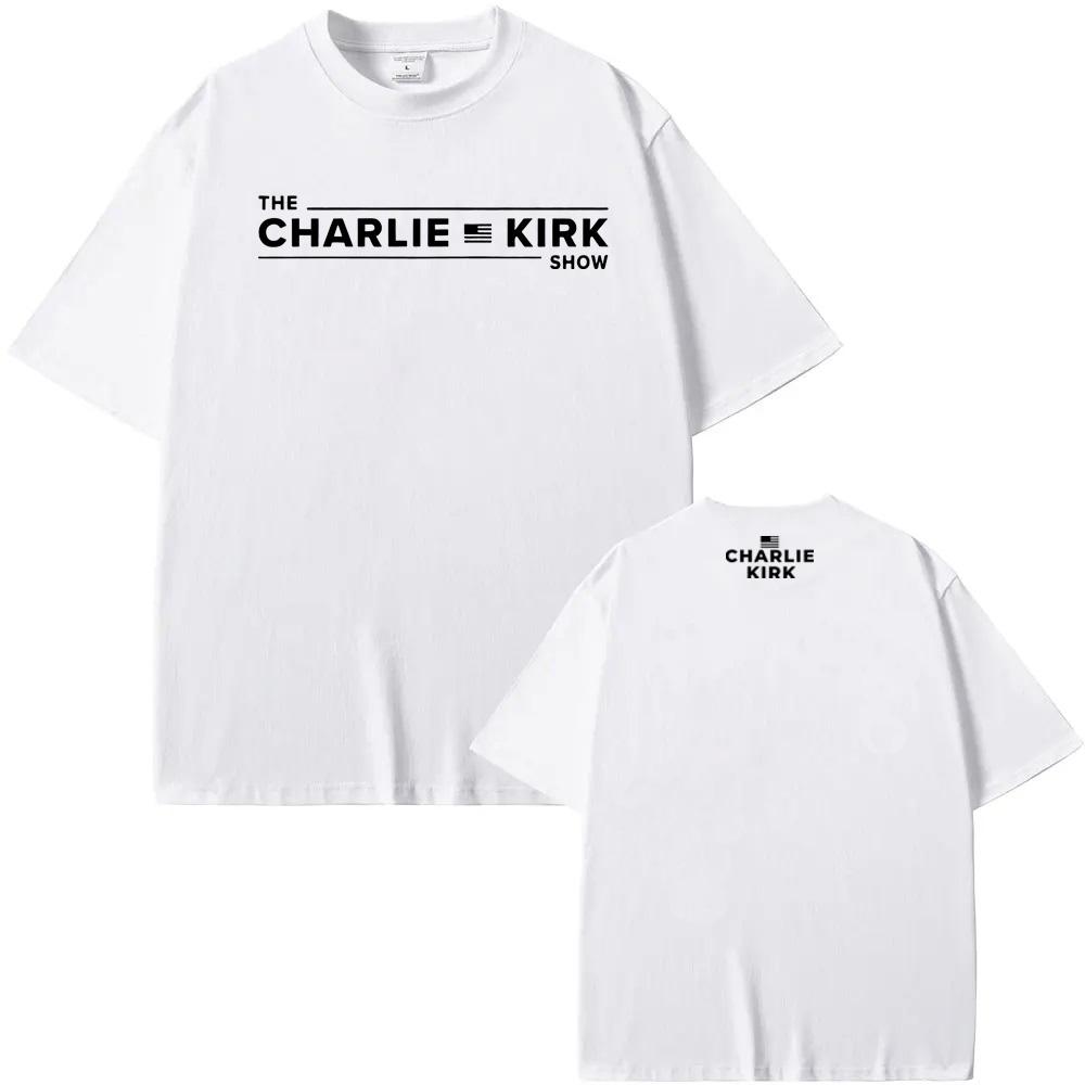 The Charlie Kirk Show Tee CHARLIE KIRK Same As Official Website TEE Sleeve Women/men Casual 100%cotton Tshirt Round Neck Tees