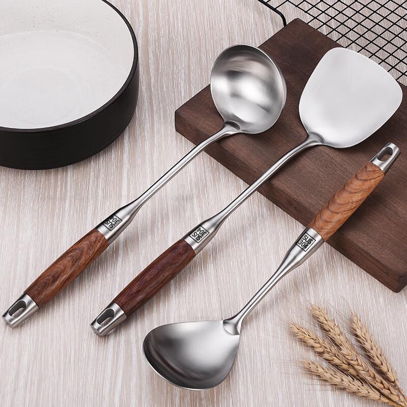 DaXinYuanLin 304 Stainless Steel Pearwood Handle Soup Ladle