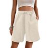 Women's Casual Wide-Leg High-Waisted Slimming Lightweight Drawstring Shorts