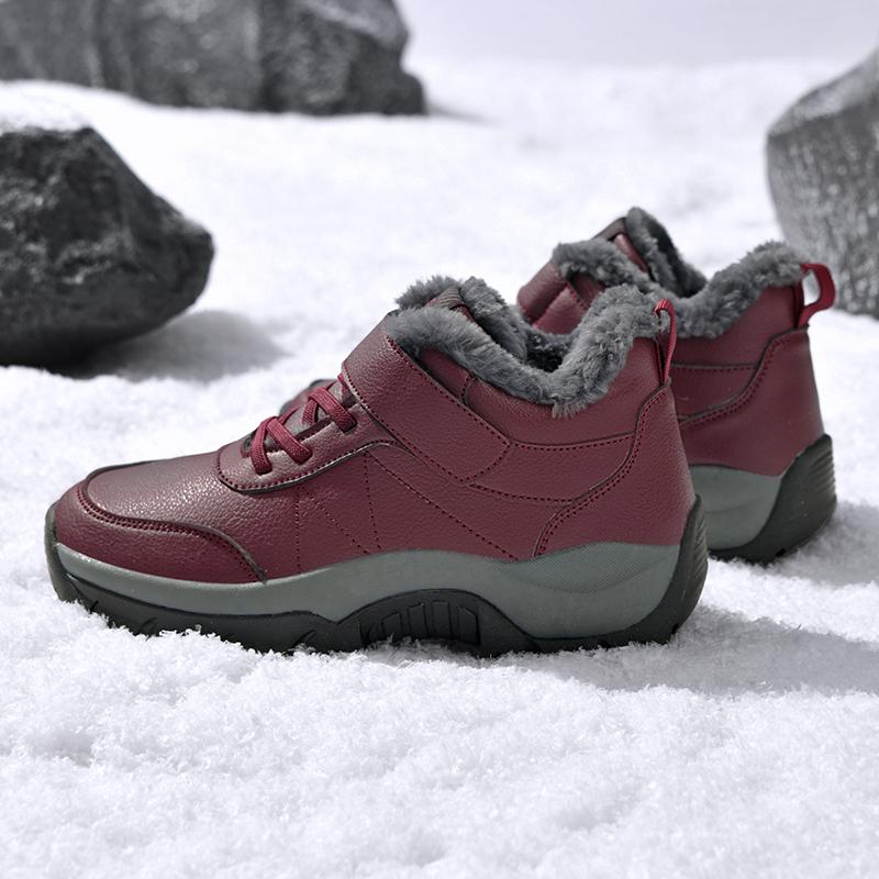Plus Size Waterproof Outdoor Winter Women Boots Anti-skid Rubber Ankle Boots For Wowen Snow Boots Warm Winter Shoes