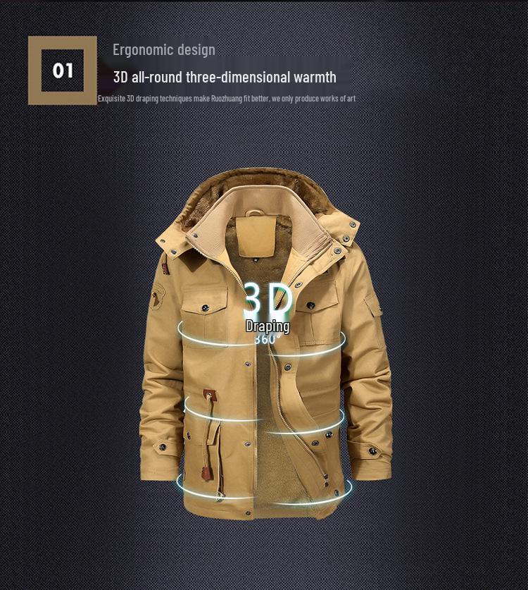 New Men's Washed Cotton Casual Jacket