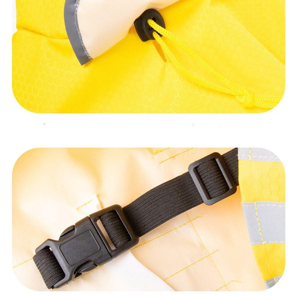 High-Visibility Pet Hooded Raincoat Waterproof Windproof Dog Rain Poncho Pet Coat  Outdoor
