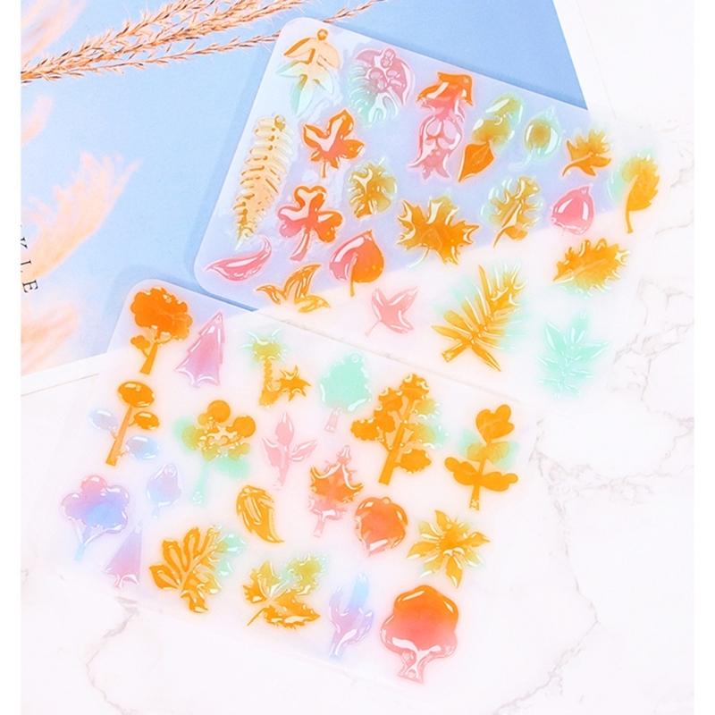 Flexible Silicone Earwear Mold Crystal Epoxy Leaf Earrings Mould Personalized Ear Pendant Mold Jewelry Making Supplies