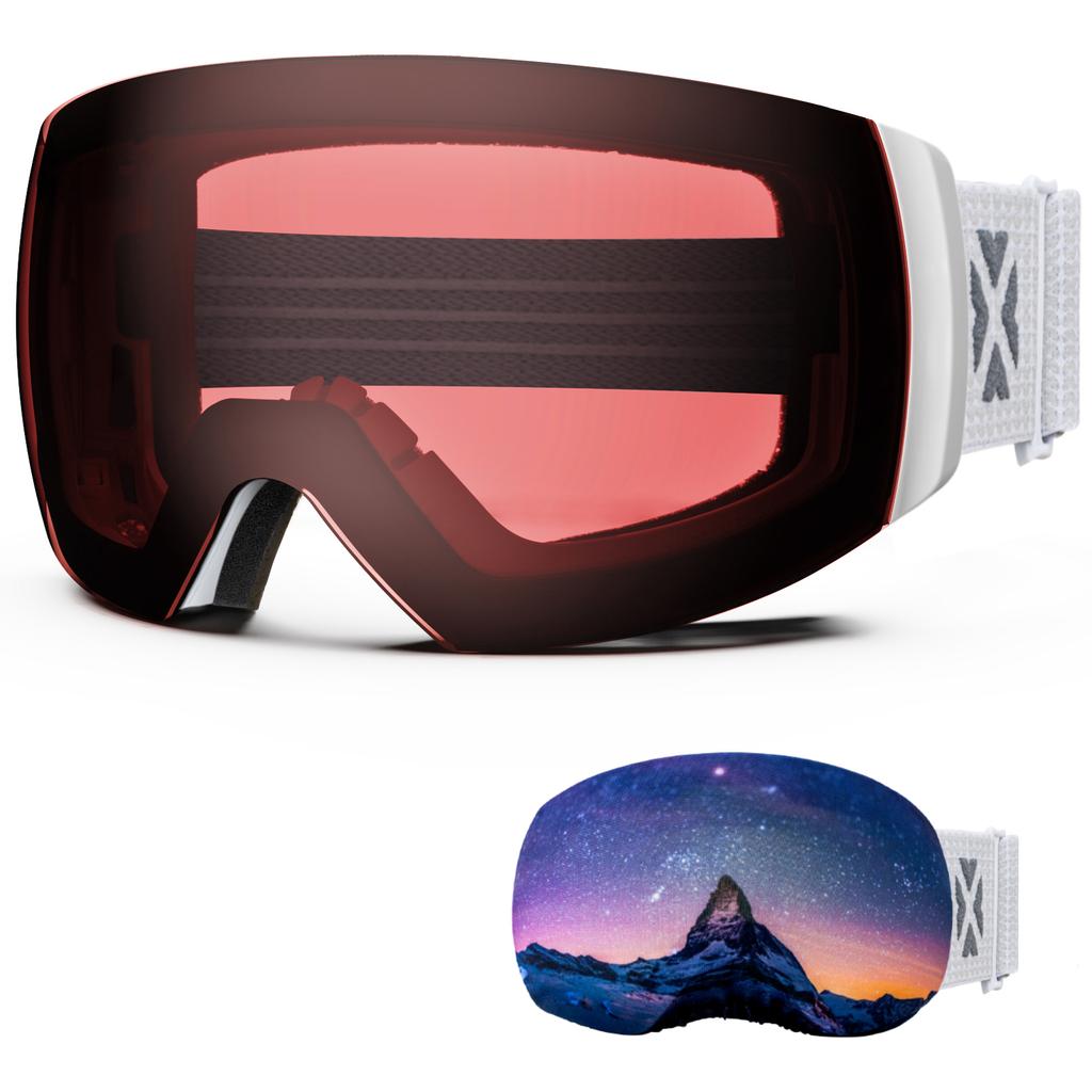Juli Brand Professional Ski Goggles Double Layers Lens Anti-Fog Uv400 Skiing Glasses Snow Goggles Men Women Gift Cover M6