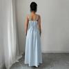 Women's Sleeveless V Neck Vintage Floral Print Maxi Dress with Side Slit Elegant Casual Summer Dress for Outdoor Events