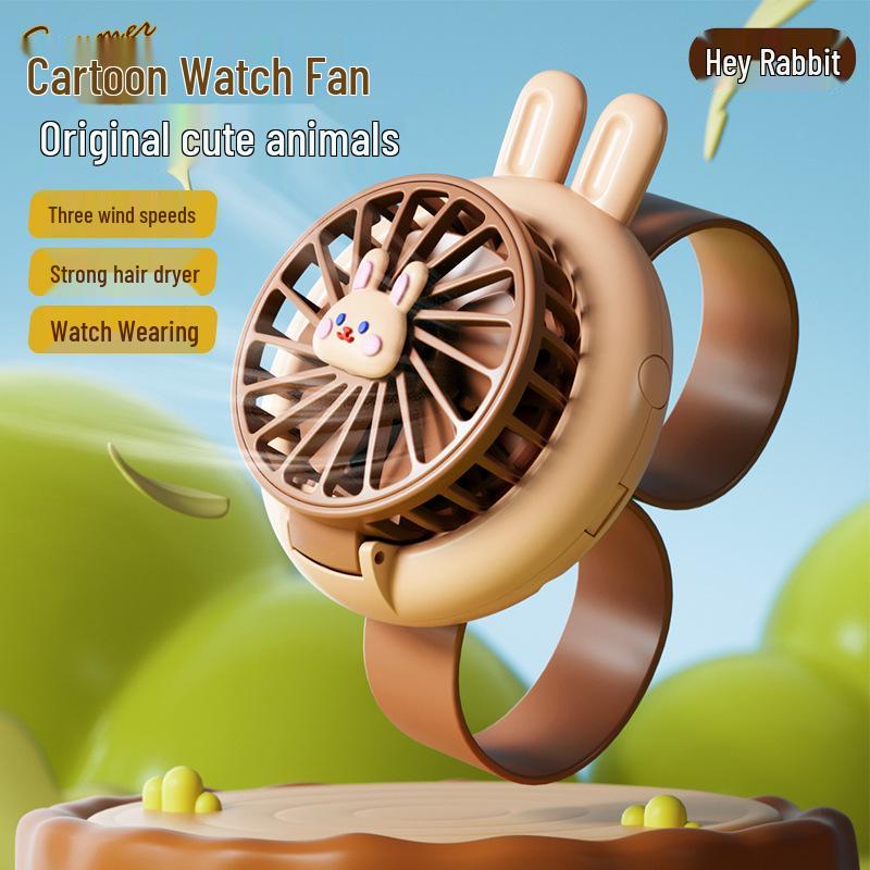 June 1st Children's Day Slap Bracelet Fan: Cute, Portable, Rechargeable, Student Wristband Mini Fan
