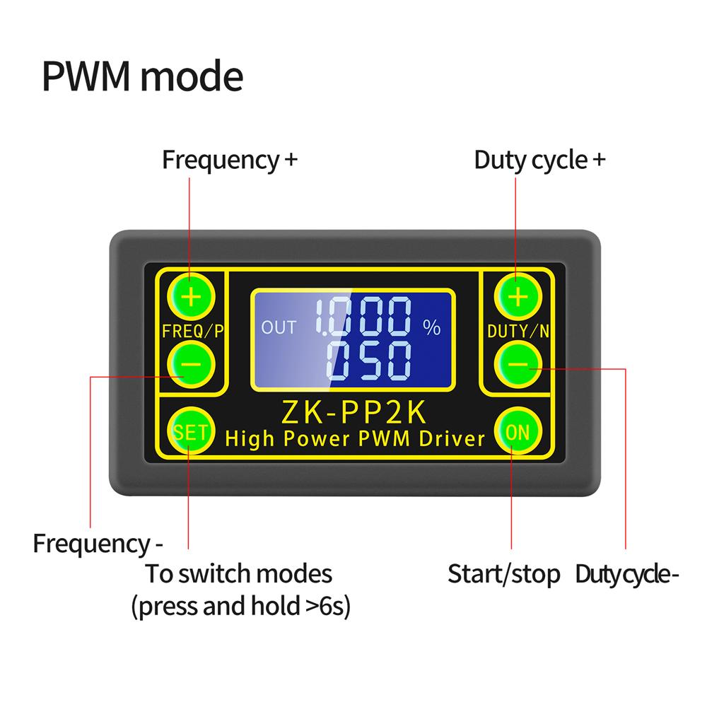 ZK-PP2K Signalgenerator PWM Treiber Modul Impulsgenerator LED Schrittmotor Magnetventile Treiber Verzögerung mit Zeit Impulsbreite