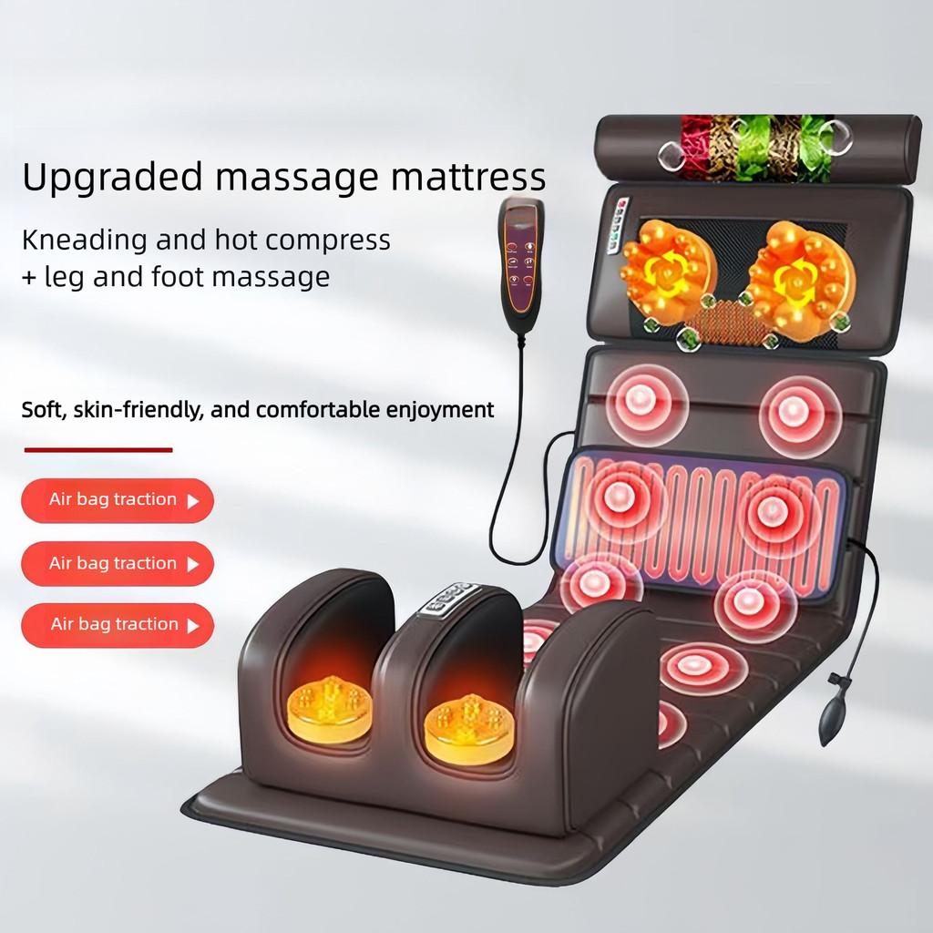 Multi Functional Full Body Massage Mattress Hot Compress Waist Airbag Massage Pad Household Infrared Therapy Back Massager