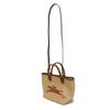 Used 12768 Le Pannier Pliage S 10144HZB035 7922 Canvas Basket Bag 2-Way Shoulder Bag with Hose, Brown, Women's from