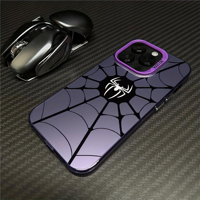 Black Spider Pattern Phone Case Suitable for iPhone 17 16 15 14 13 12 11 Pro/Max/Plus Anti Drop and Shockproof Back Cover