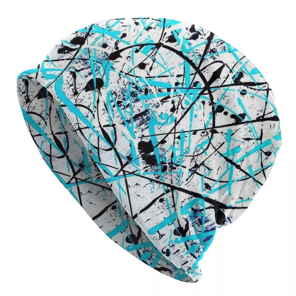 Abstract Street Graffiti Beanie Cap Unisex Winter Warm Bonnet Femme Knitted Hats Colorful Camouflage Skullies Beanies Hat
