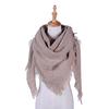 Womens Pashmina Shawl Wrap Scarf Solid Color Cashmere Shawl Loose Sweater