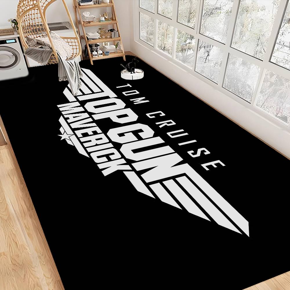 T-Top Gun Floor Mat Retro Multiple Choice Living Room Kitchen Rug Non-Slip Modern Home Decor