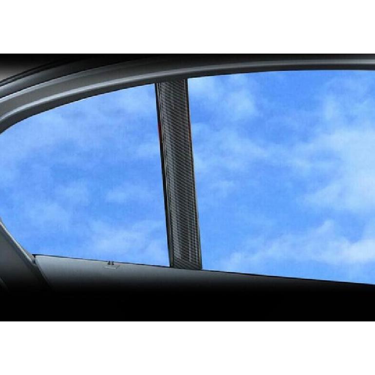 For BMW 5 Series 2018- ABS Carbon Fiber Inner Window C Pillar Cover Trim 2X
