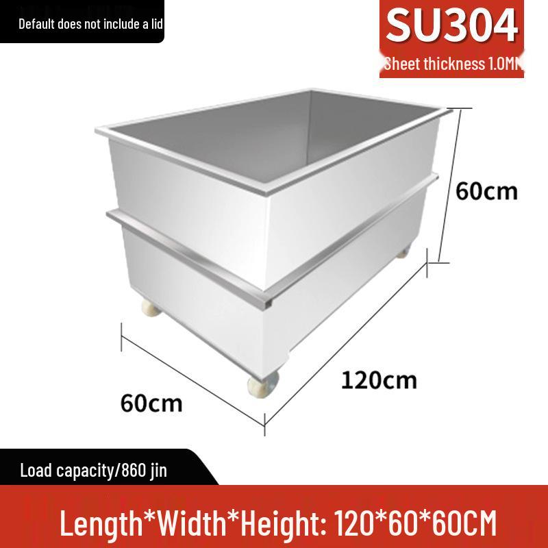 Large Capacity Stainless Steel Rectangular Fermentation & Soaking Tank
