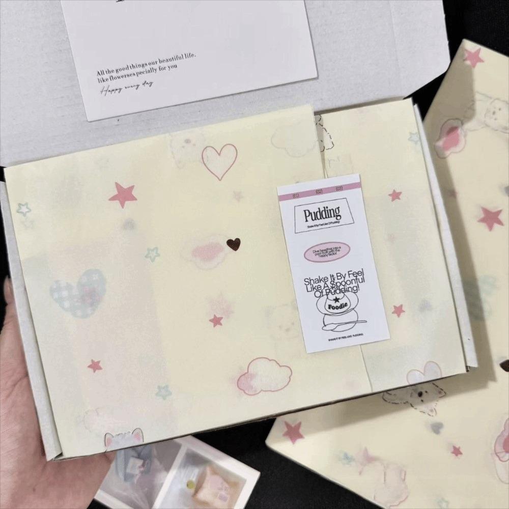 10PCS Hand-rubbed Bowknot Sydney Paper Cotton Texture Bowknot Design Cotton Paper Gift Wrapping Flower Wrapping