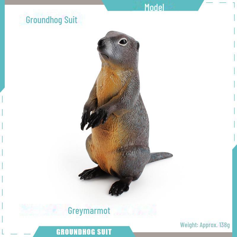 Wild Animal Models: Handmade Groundhog, Squirrel, and Chipmunk Forest Ornaments