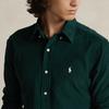 Polo Ralph Lauren Solid Color Point Collar Long Sleeve Shirt Men Shirts Green MNPOWOV16823237-300