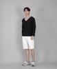 Seinteukeulu Plain Big V-Neck Long Sleeve Tee Bigv-879 Black
