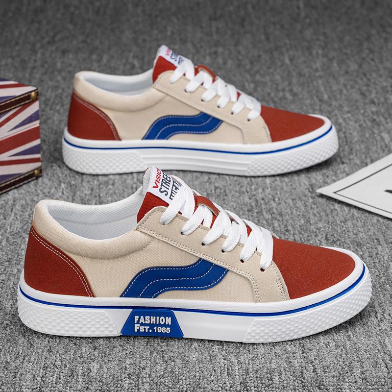 Men's Casual Sneakers Hot Selling Classic Breath Canvas Shoes Outdoor Fitness Training Shoes Anti Slip Wear-resistant Work Shoes