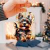 Car Mirror Cute Dog Hanging Lively Playful Yorkie Hanging Ornament for Women Girls Birthday Gifts