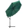 Springos® Parasol de jardin déporté avec manivelle, incluant une housse 350 cm