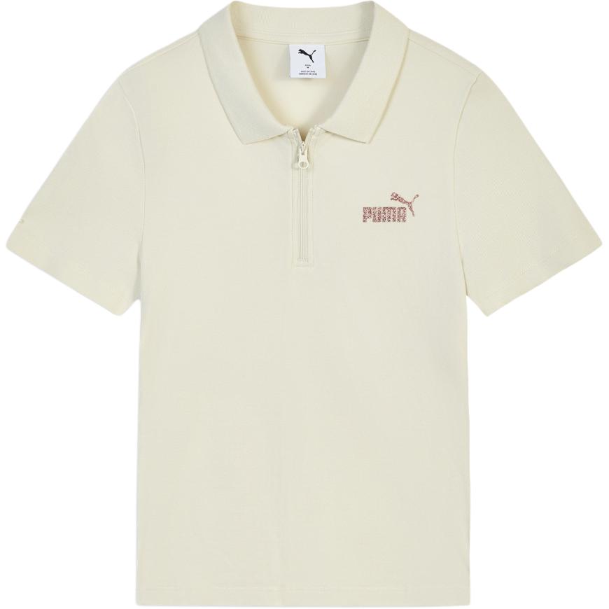 Puma Metallic Baby ESS Sports Casual Pullover Fashion Short Sleeve Polo Shirt Women tops 694457-87 M
