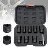 8pcs Wheel Lug Nut Remover Set – Heavy Duty Damaged/Locked/Rusty Bolt Extractor Tool Kit – Universal Fit for Cars, Trucks & SUVs