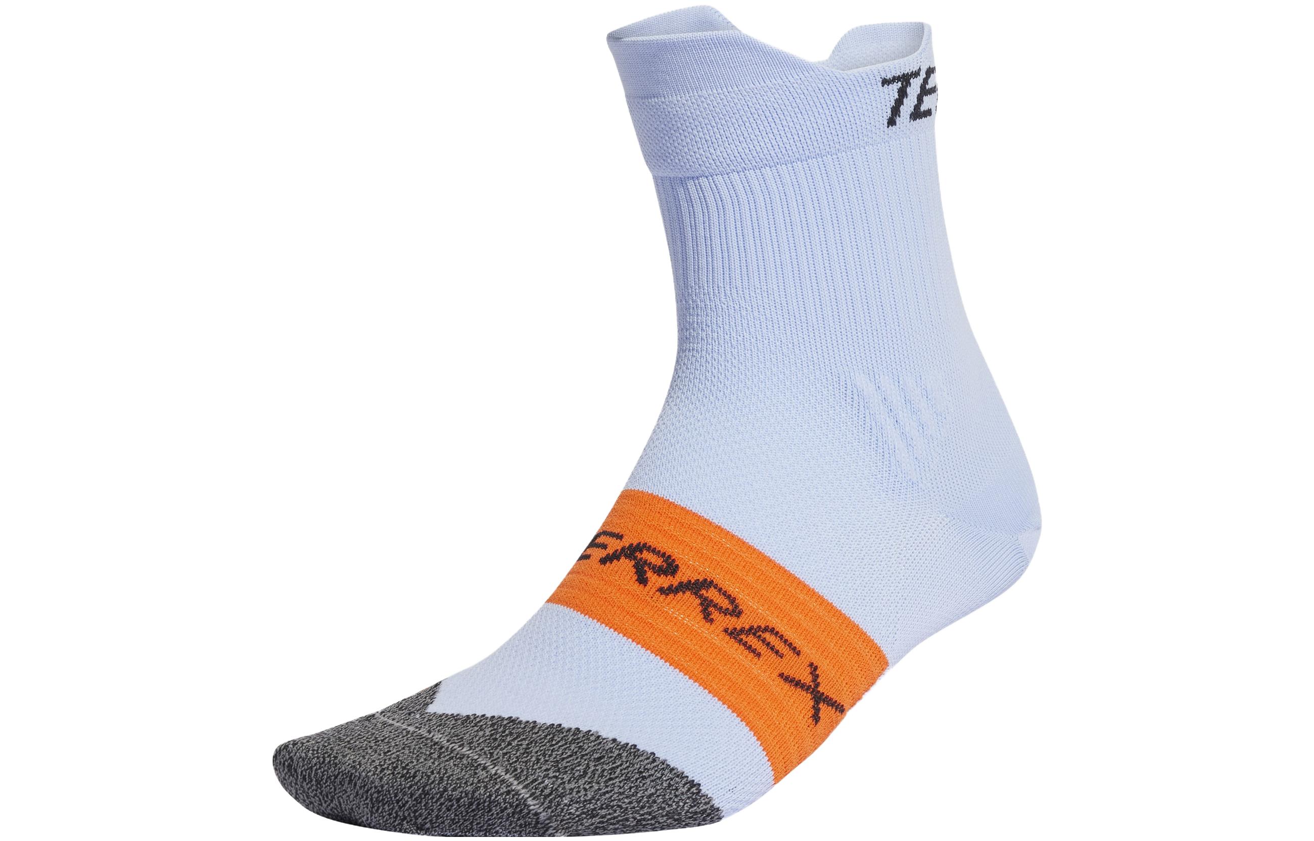 Adidas Letter Print Crew Knee High Socks Unisex 1 Pack Light Pink Blue HS7994 S