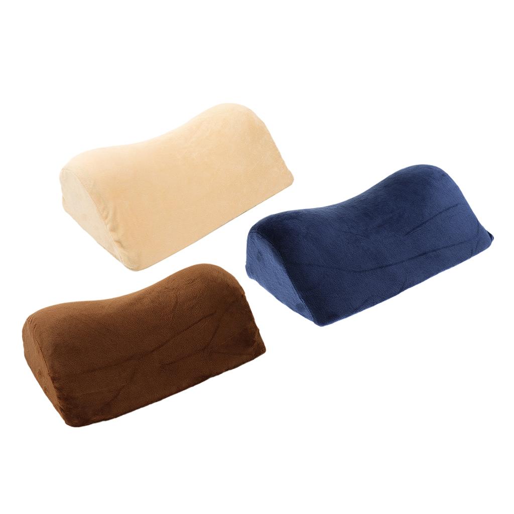 Portable Memory Foam Headrest Wedge Cervical Neck Support Orthopedic Pillow for Home or Travel