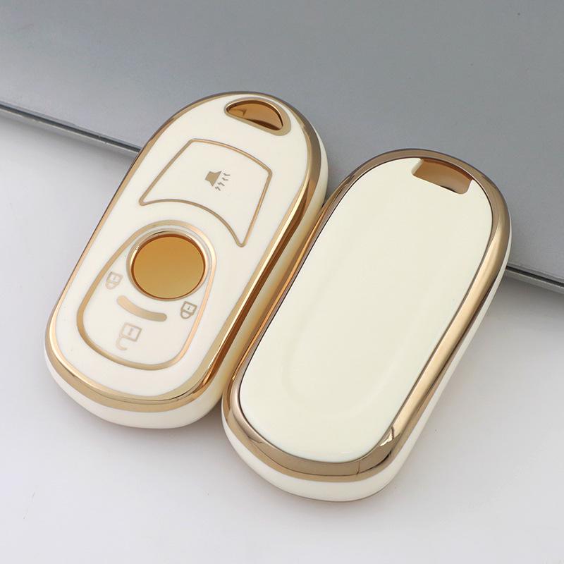 Buick Envision Key Cover for Encore GX, Regal, LaCrosse, GL68 - Decorative Car Bag Shell with Buckle