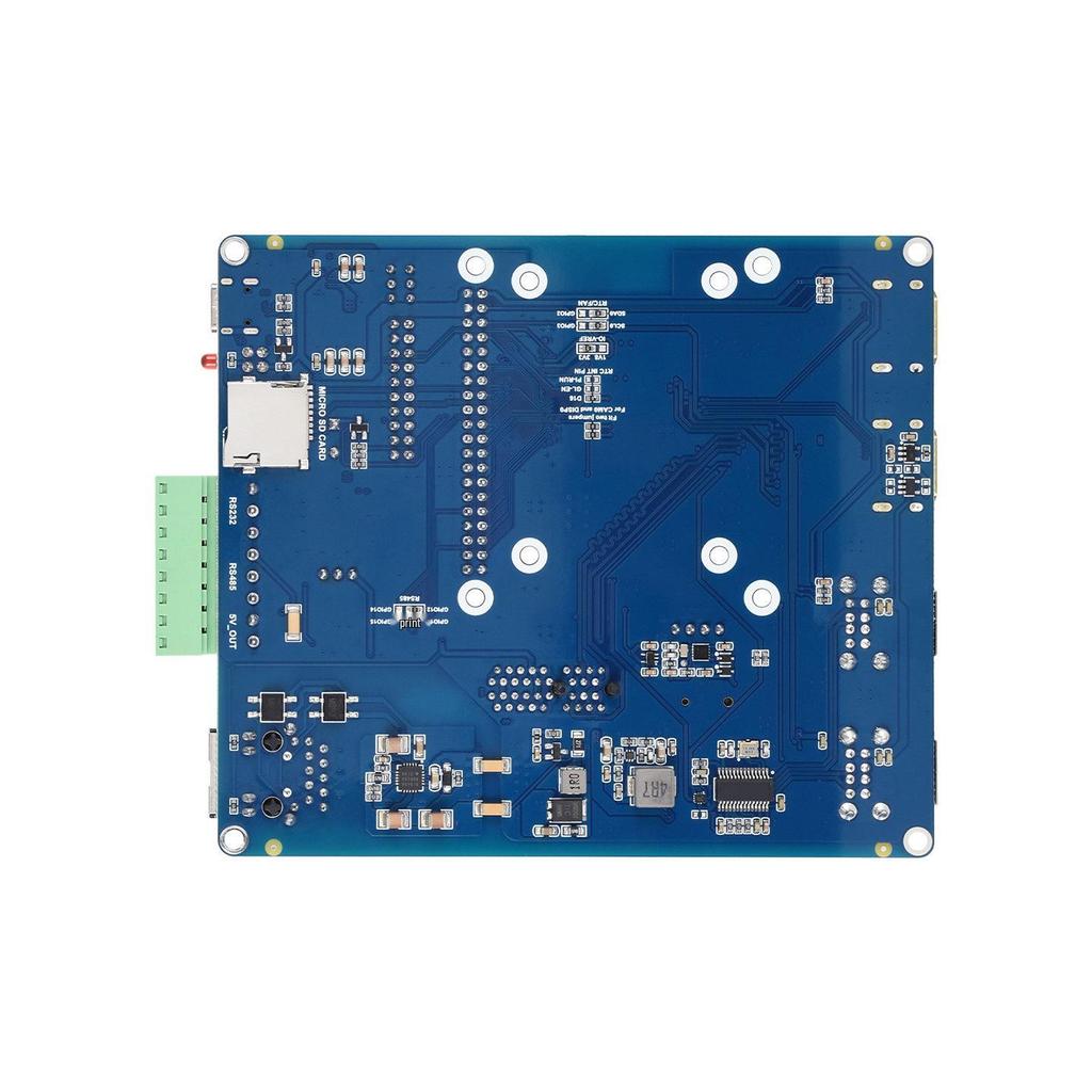 MicroSnow PoE Expansion Board Type B for Raspberry Pi CM4 with Dual DSI/CSI, Quad USB, and Case.