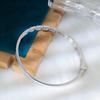 Light Luxury High-end Slightly Inlaid Diamond Bracelet Women's Fashion Simple S925 Sterling Silver Bracelet Couple Versatile Hand Jewelry
