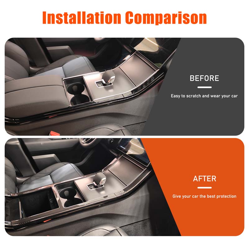 For Land Rover Range Rover Velar 2026-2026 ABS Carbon Fiber Car Center Console Decoration Frame Trim Car Accessories