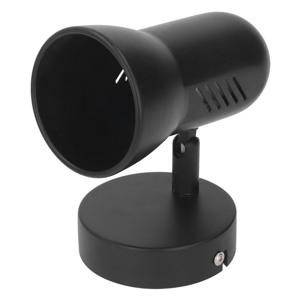 Wall Light Bulb Holder E26 Rotatable Matte Black Easy Installation Wall Mounted Bulb Socket for