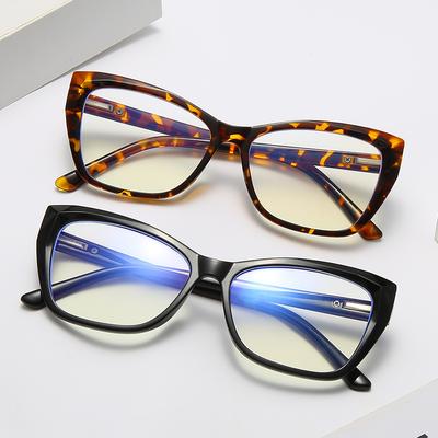 Blaulichtfilterbrille, modische Cat-Eye-Brille für Damen und Herren, hochwertige Brille mit Blaulichtfilter, Computerbrille für Männer und Damen