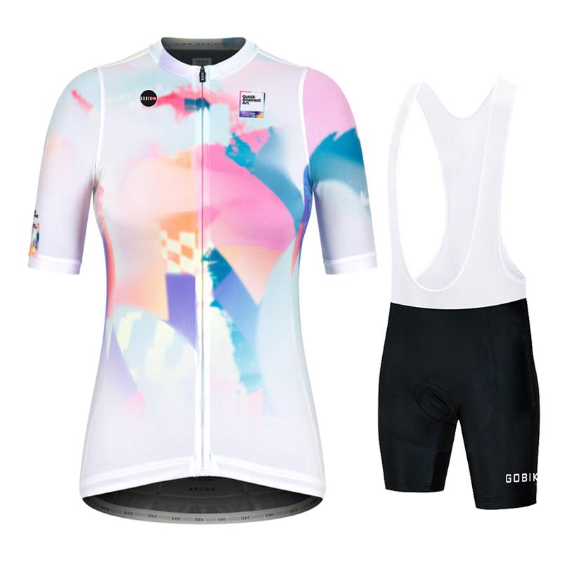 Womens Cycling Jersey Bib Shorts Sets Wear Racing Bike Clothing Kits Feminino Bicycle Clothes Suits Riding 2026 Summer Breathable Cycling Suit Set