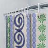 Unique Bath Curtain Blue Flowers Green Leaves Decorative Shower Curtain Waterproof Bathroom Decoration Item 52384176096 AliExpre