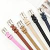 Luxury Design Suede Leather Belt Pin Buckle Frosted Waistband Business Waist Belt  For Women