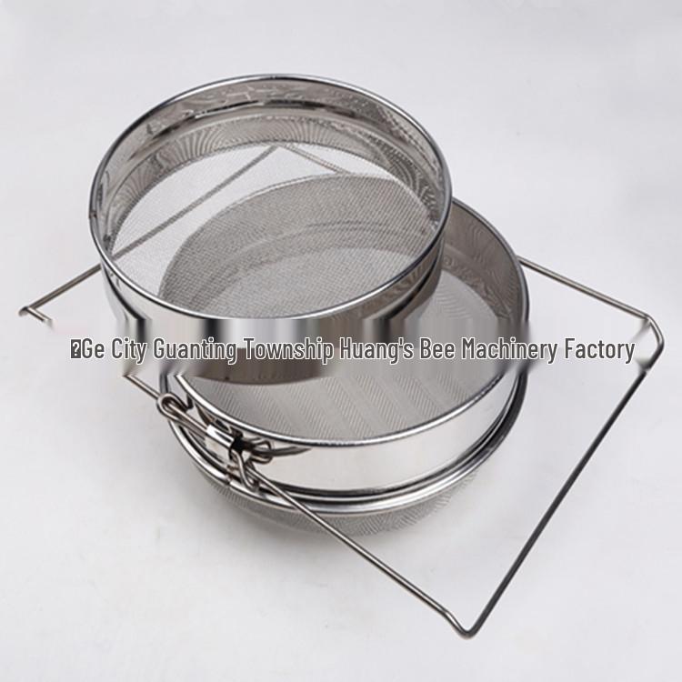 Premium Double-Layer Stainless Steel Honey Filter Sieve for Beekeeping