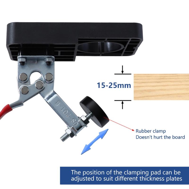 Multifunctional 35mm Woodworking Hinge Hole Opener Boring Jig Drilling Guide Locator Fixture Template for Door Cabinets
