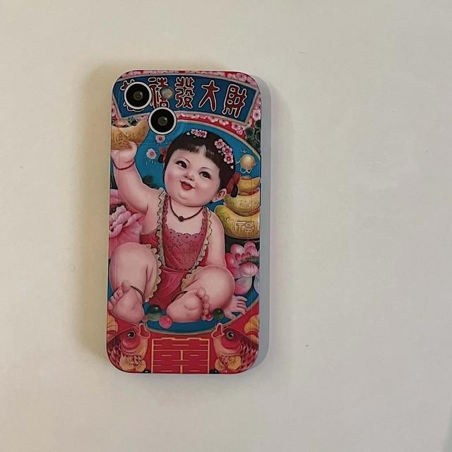 

Новый милый милый чехол для телефона Lucky Rich в китайском стиле Lucky Rich с героями мультфильмов для девочек и мальчиков для Iphone 11 13 12 Promax 14 Pro Max Plus X Xsmax Xr For iphone 14promax