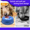 Pet Licking Bowl Slow Feeder Silicone Dog Lick Bowl Spill-Proof Pet Liquid Treat Dispenser Bowl for Dogs Cats Healthy Digestion Anxiety Relief
