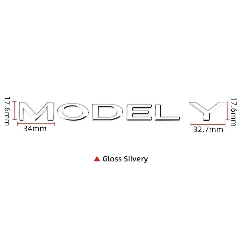 Car Sticker 2025 New Tesla 3D ABS Logo Emblem Letters Car Trunk Badge Rear Letter Label Electroplated For Tesla MODEL 3 Y access