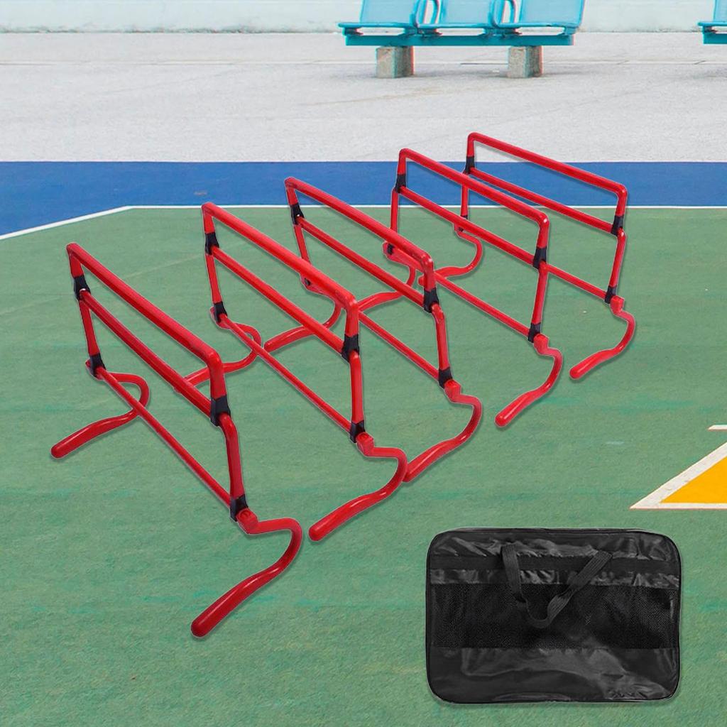 5Pcs Agility Hurdles Adjustable Height Speed Training Equipment for Hurdle Football