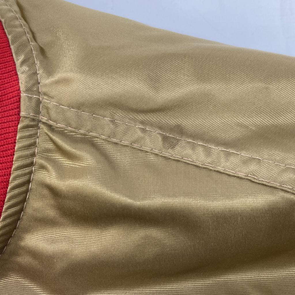 STARTER 90's USA Made NFL 49ers Stadium Jacket Jacket L Red X brownUsed