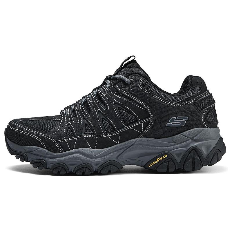 Skechers OUTDOOR Men Black Low Top Casual Running Shoes 237608-BKCC 39.5